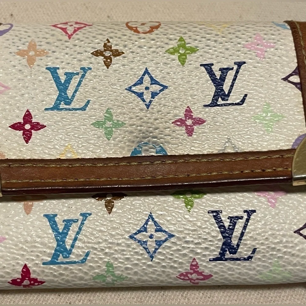 Louis Vuitton Monogram Multicolor Porte Monnaie Coin Purse / Wallet